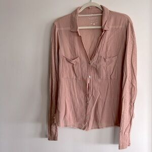 Velvet by Graham & Spencer Vintage Slub Button-down Shirt